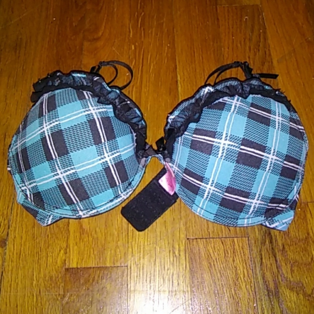 Plaid bra